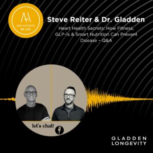 Dr. Jeffrey Gladden and Steve Reiter explore various aspects of heart health and longevity. They discuss the effects of sweeteners on heart function, delve into Takotsubo syndrome, and highlight the importance of fitness metrics. The conversation also covers the role of GLP-1s in treating heart disease, the benefits of dietary salt substitutes, and innovative approaches to brain and heart health at Gladden Longevity in Dallas, TX.